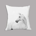 Animal White Horse Seat Cushion Plush Pillowcase Throw Pillow 45x45cm Decorative Cushion No Filler for... - House Of Avana
