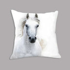 Animal White Horse Seat Cushion Plush Pillowcase Throw Pillow 45x45cm Decorative Cushion No Filler for... - House Of Avana