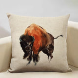 Watercolor Animal Decorative Cushion Cover - House Of Avana
