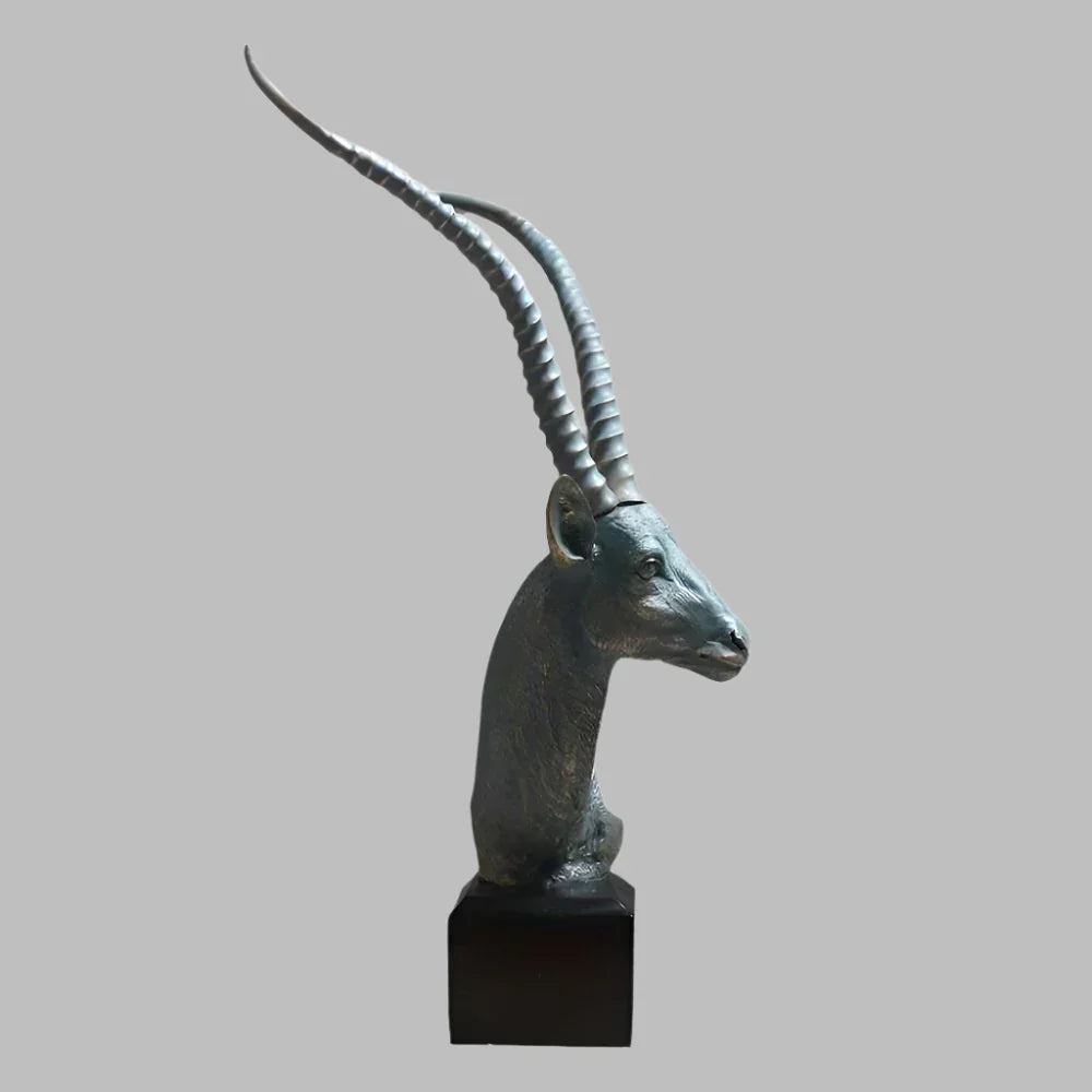 Antelope Head Sculpture for Modern Home Decor - House Of Avana