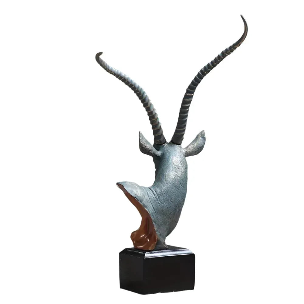 Antelope Head Sculpture for Modern Home Decor - House Of Avana