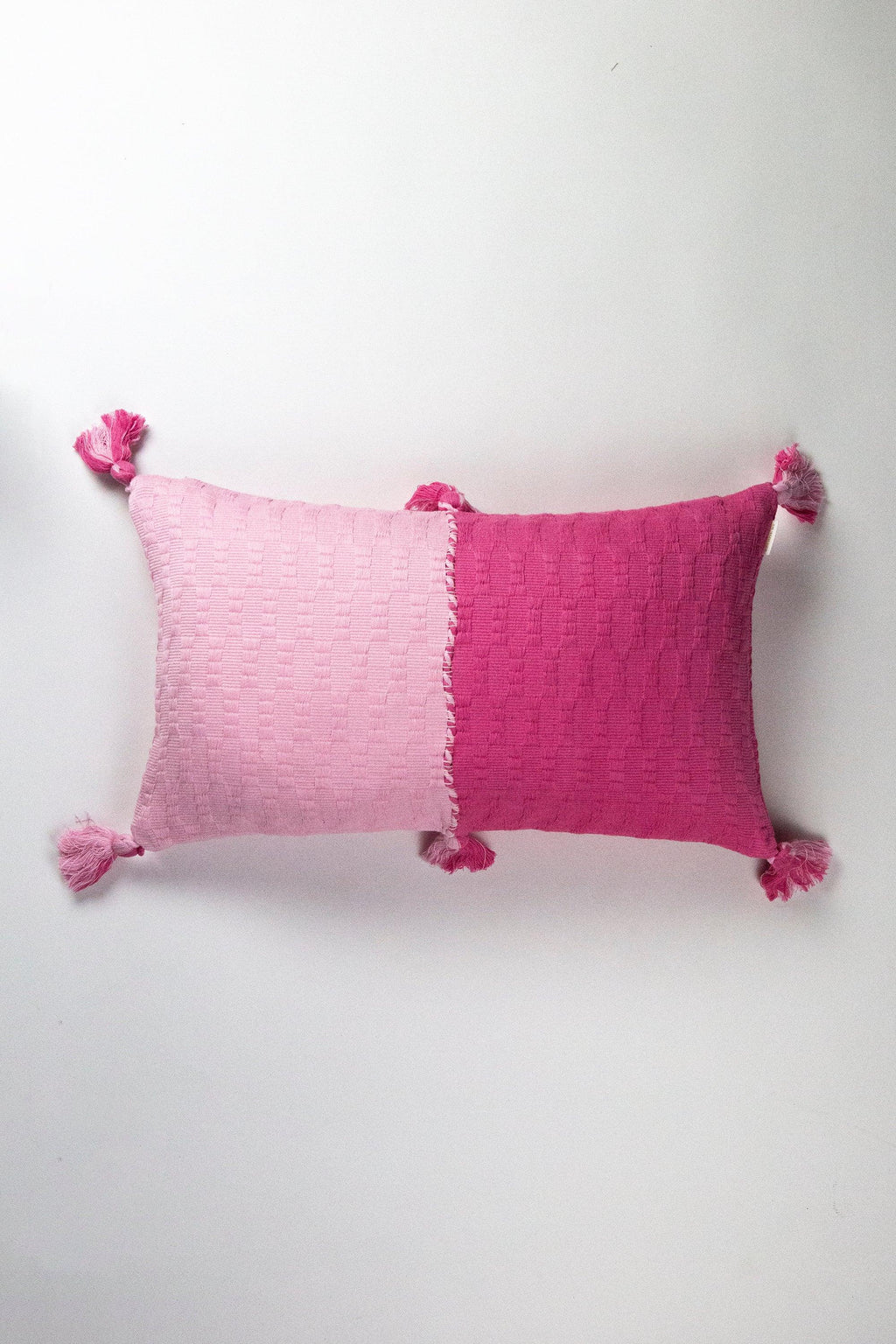 Antigua Pillow - Pink / Periwinkle Colorblocked Archive New York