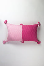 Antigua Pillow - Pink / Periwinkle Colorblocked Archive New York