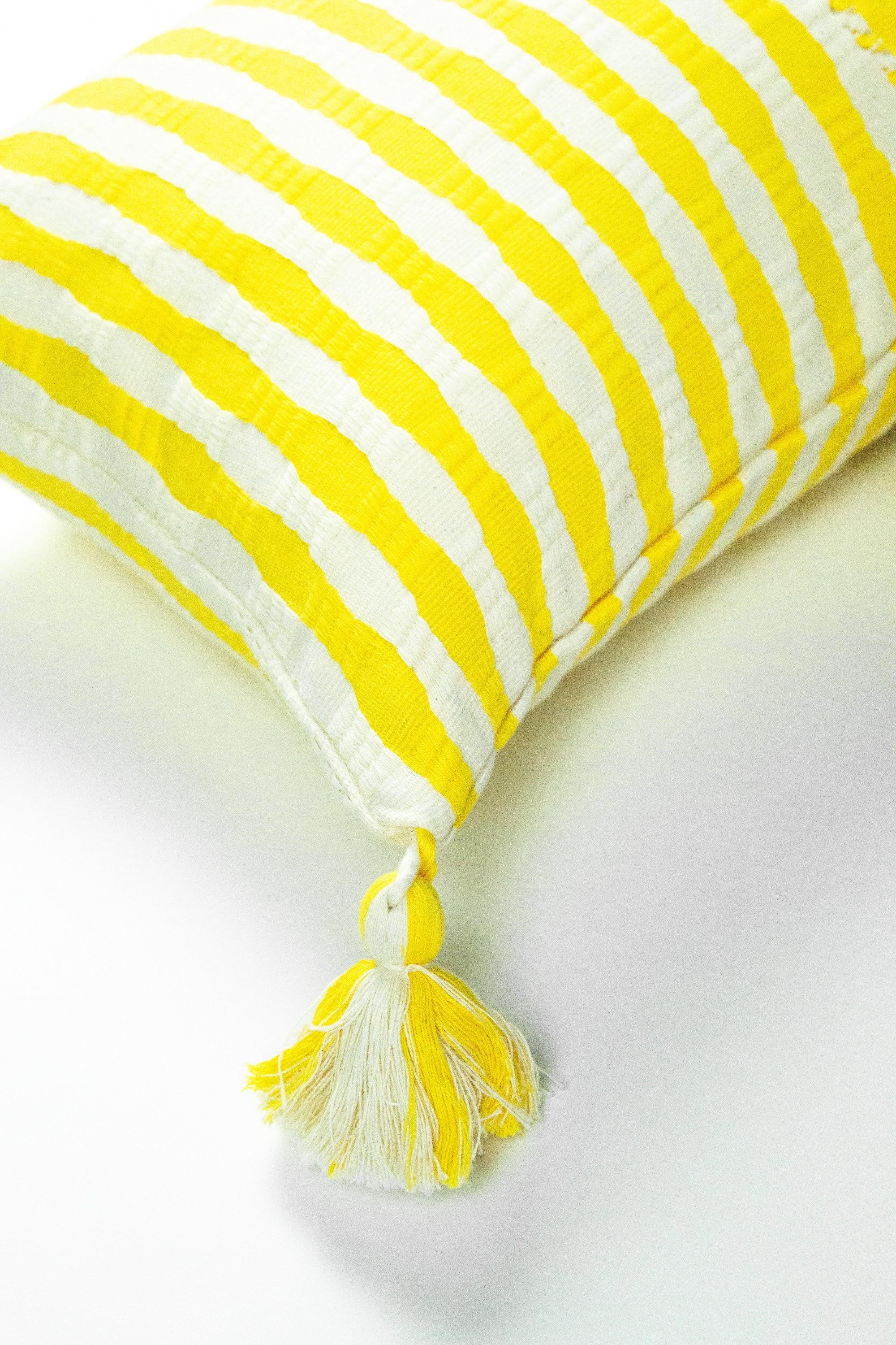 Antigua Pillow - Bright Yellow Archive New York