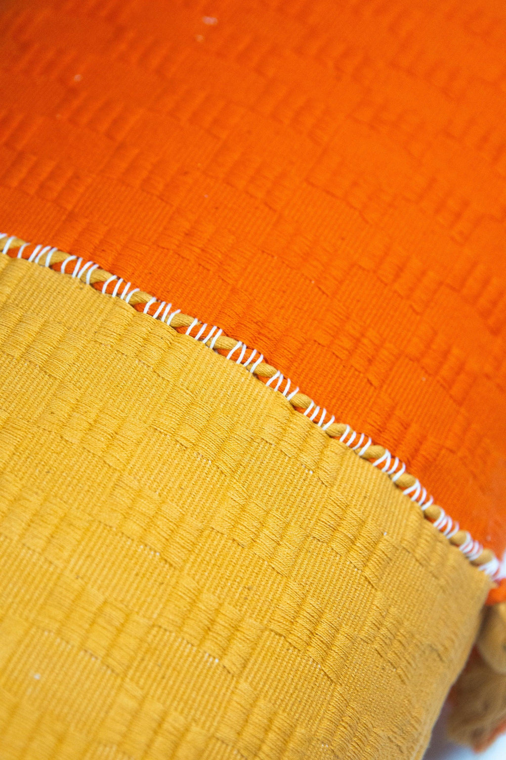 Antigua Pillow - Tangerine Colorblocked Archive New York