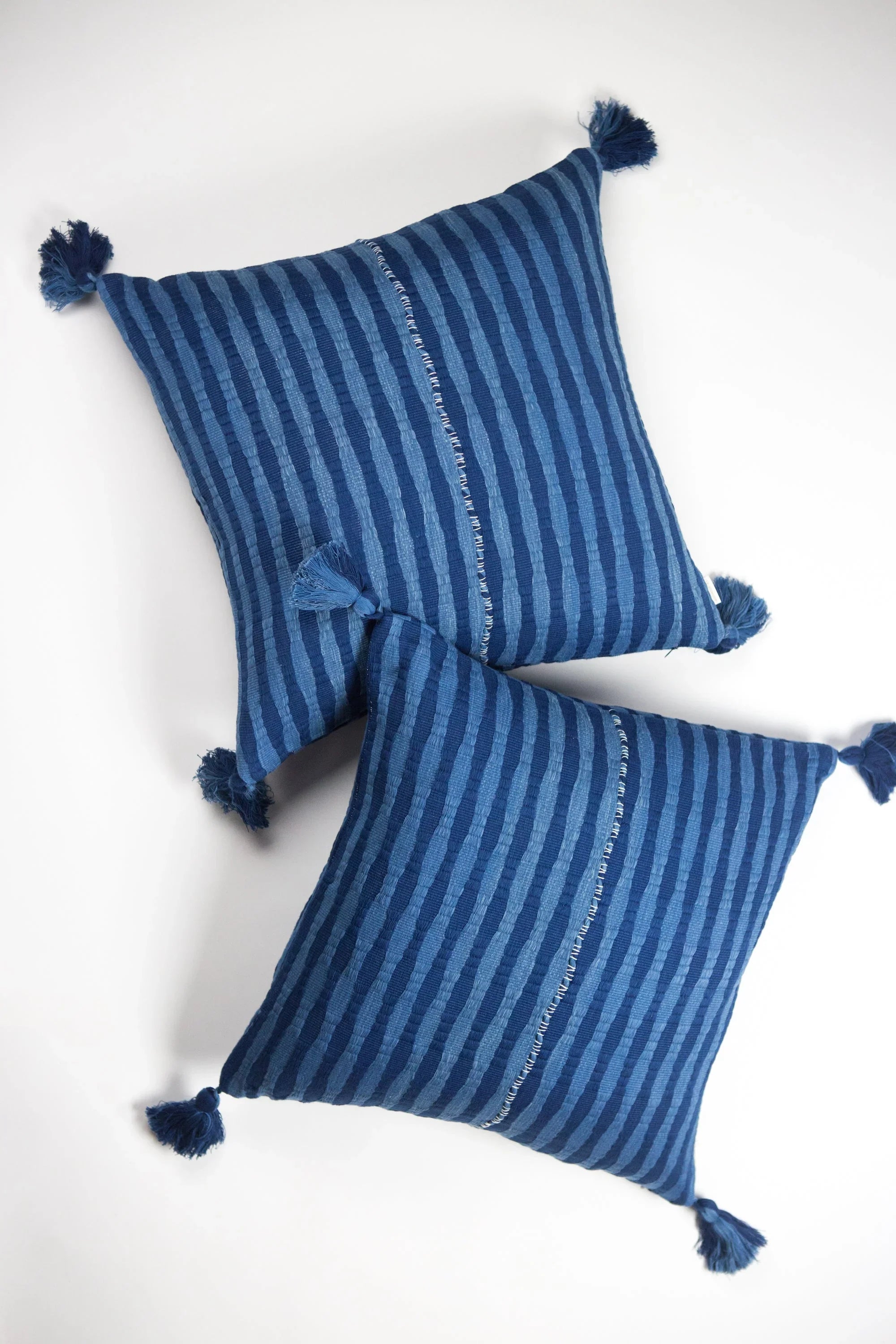 Antigua Pillow - Natural Indigo Archive New York
