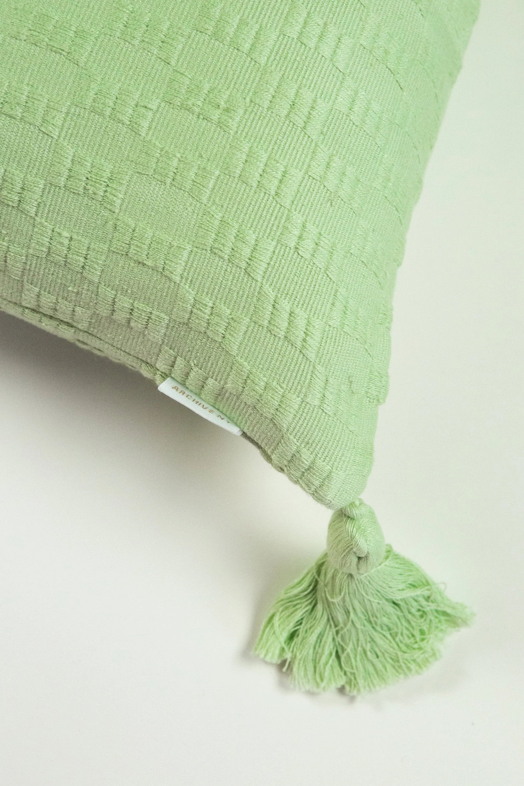 Antigua Pillow - Light Pistachio Solid Archive New York