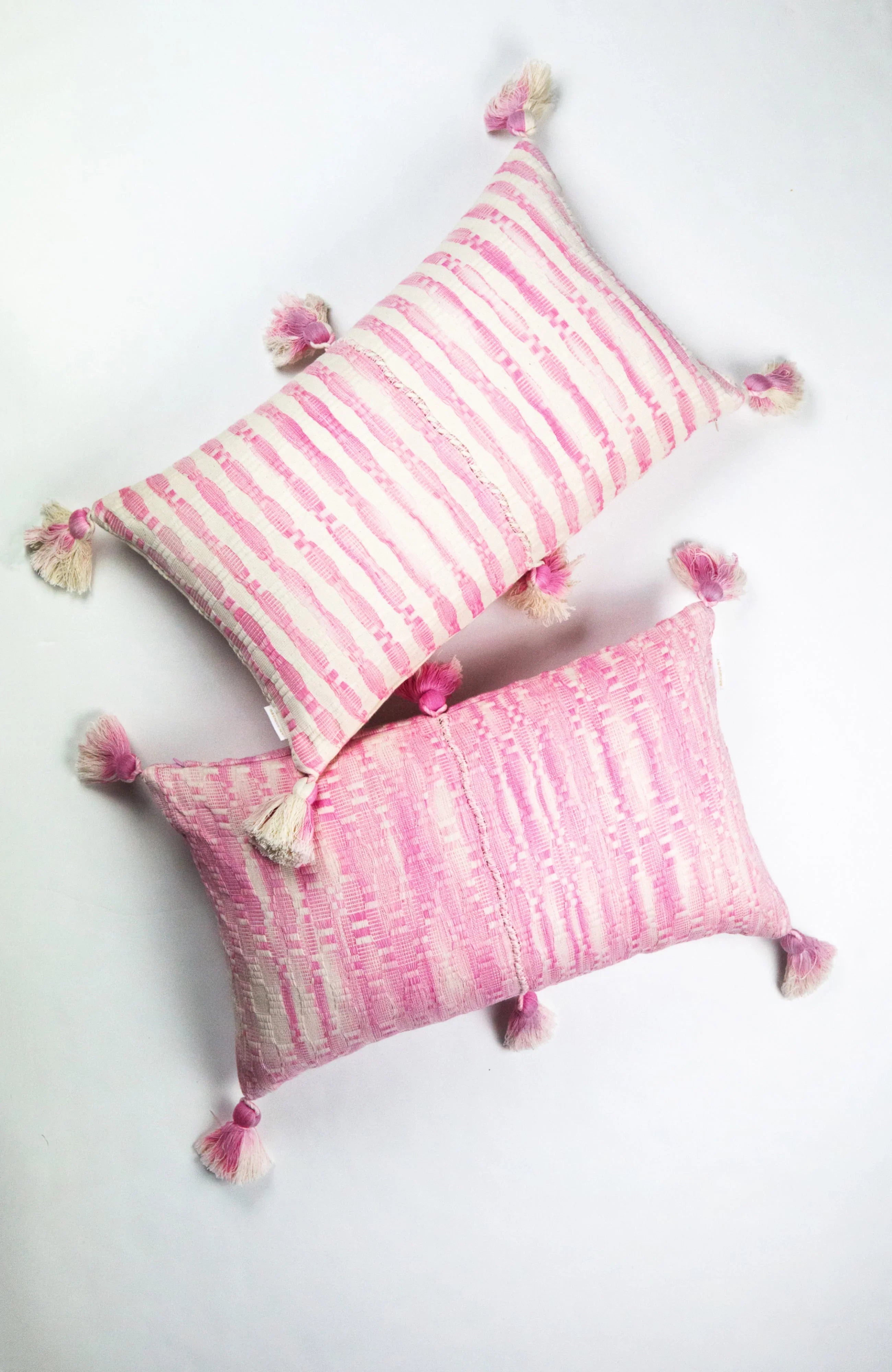 Antigua Pillow- Naturally Dyed Faded Pink Archive New York