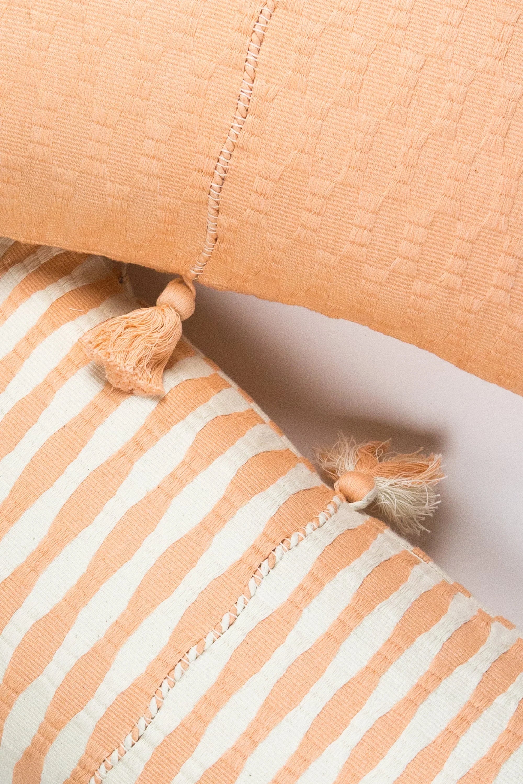 Antigua Pillow - Peach Archive New York