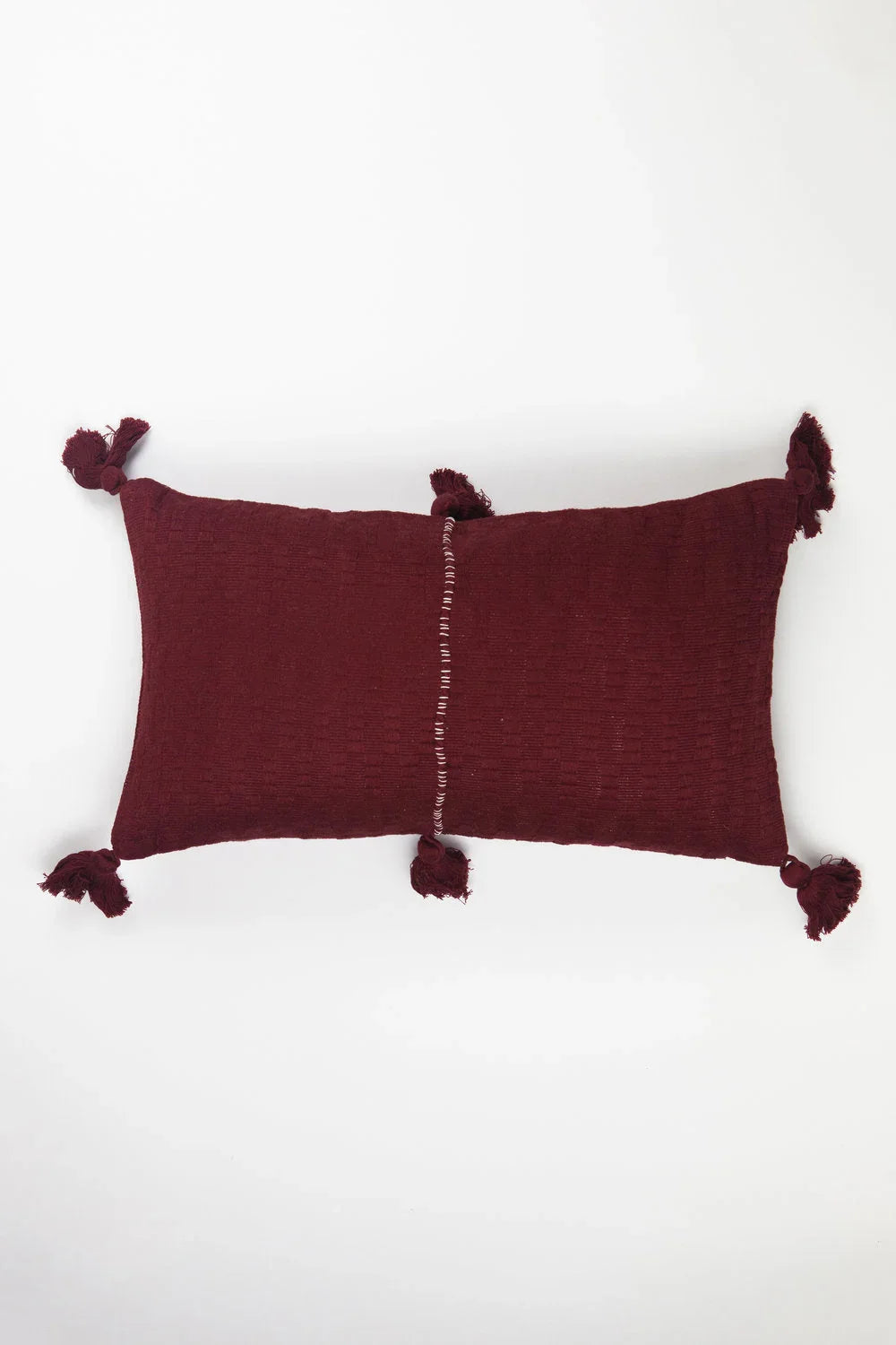 Antigua Pillow - Burgundy Stripe Archive New York