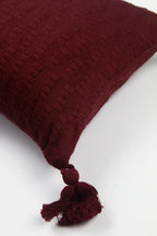 Antigua Pillow - Burgundy Stripe Archive New York