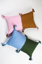 Antigua Pillow - Baby Pink and Umber Colorblocked Archive New York