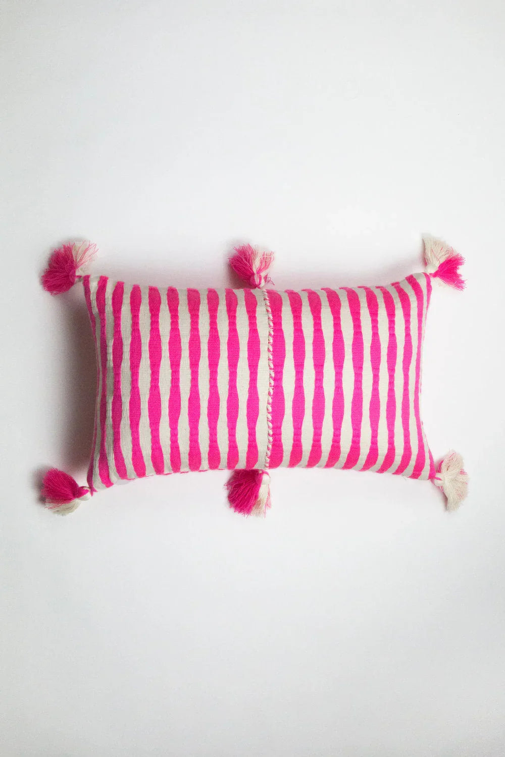 Antigua Pillow - Neon Pink and Yellow Archive New York