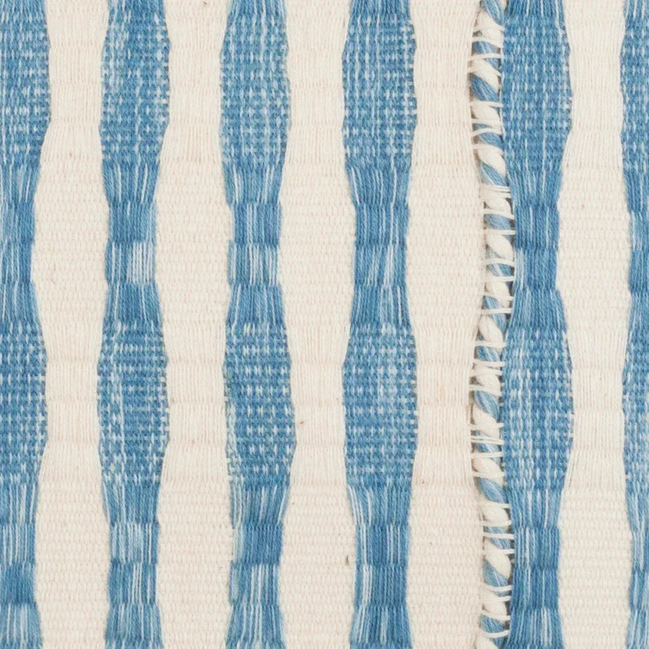 Antigua Pillow- Natural Faded Indigo 20"x20" Archive New York