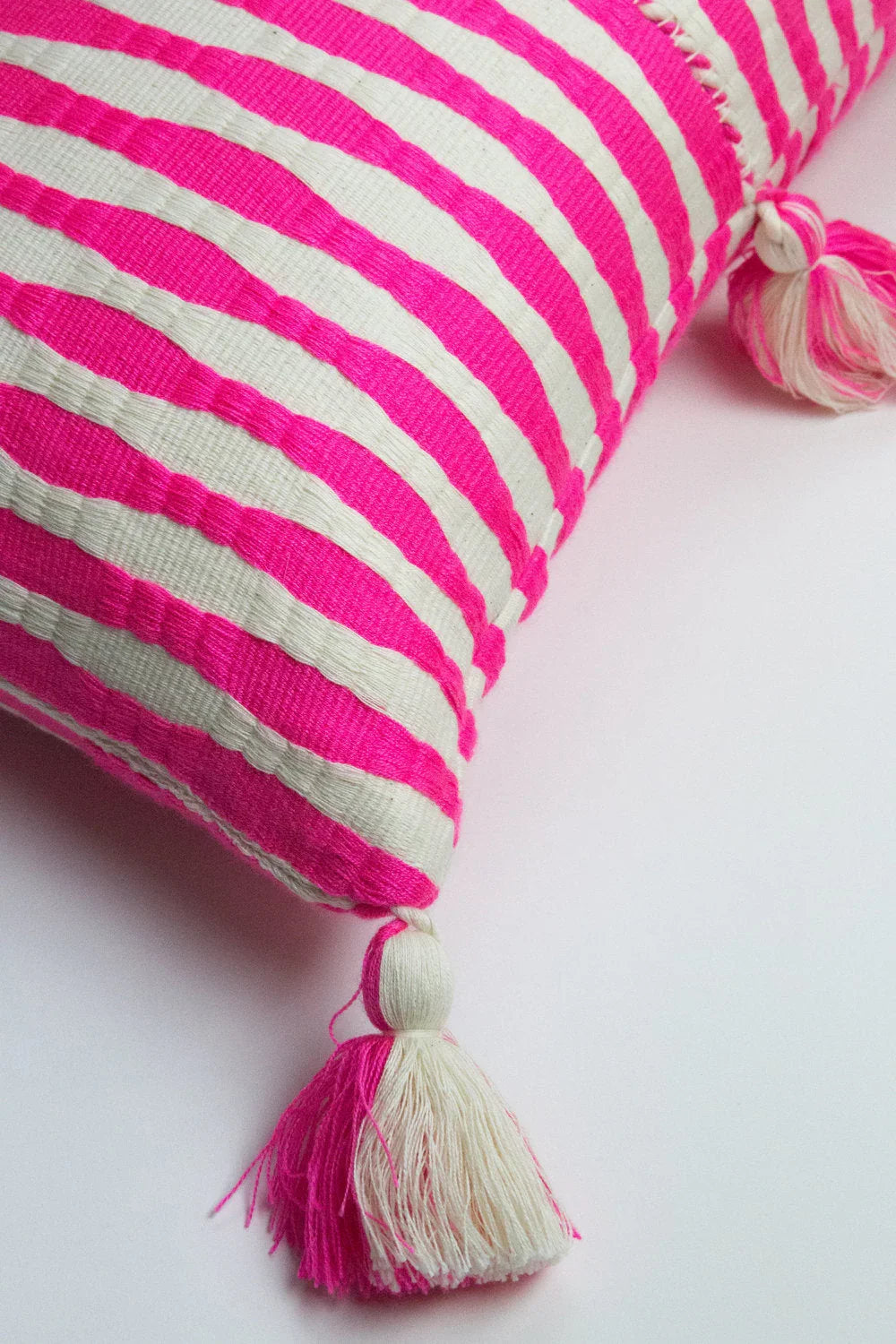 Antigua Pillow - Neon Pink and Yellow Archive New York