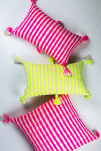 Antigua Pillow - Neon Pink and Yellow Archive New York