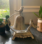 Antique Cast Iron Bird Counter Bell Vintage Shopper