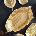 Antique Gold Leaf Shaped Accent Tray Vintage Shopper