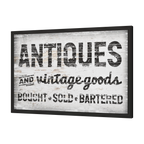Antiques & Vintage Goods Wrapped Canvas Wall Art – 36" x 24" (Gallery Depth) FoodFaithHome