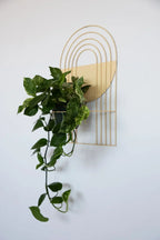 Ceramic Arches Wall Planter with Multiple Layers for Indoor Outdoor Decor, texture detail - House Of Avana