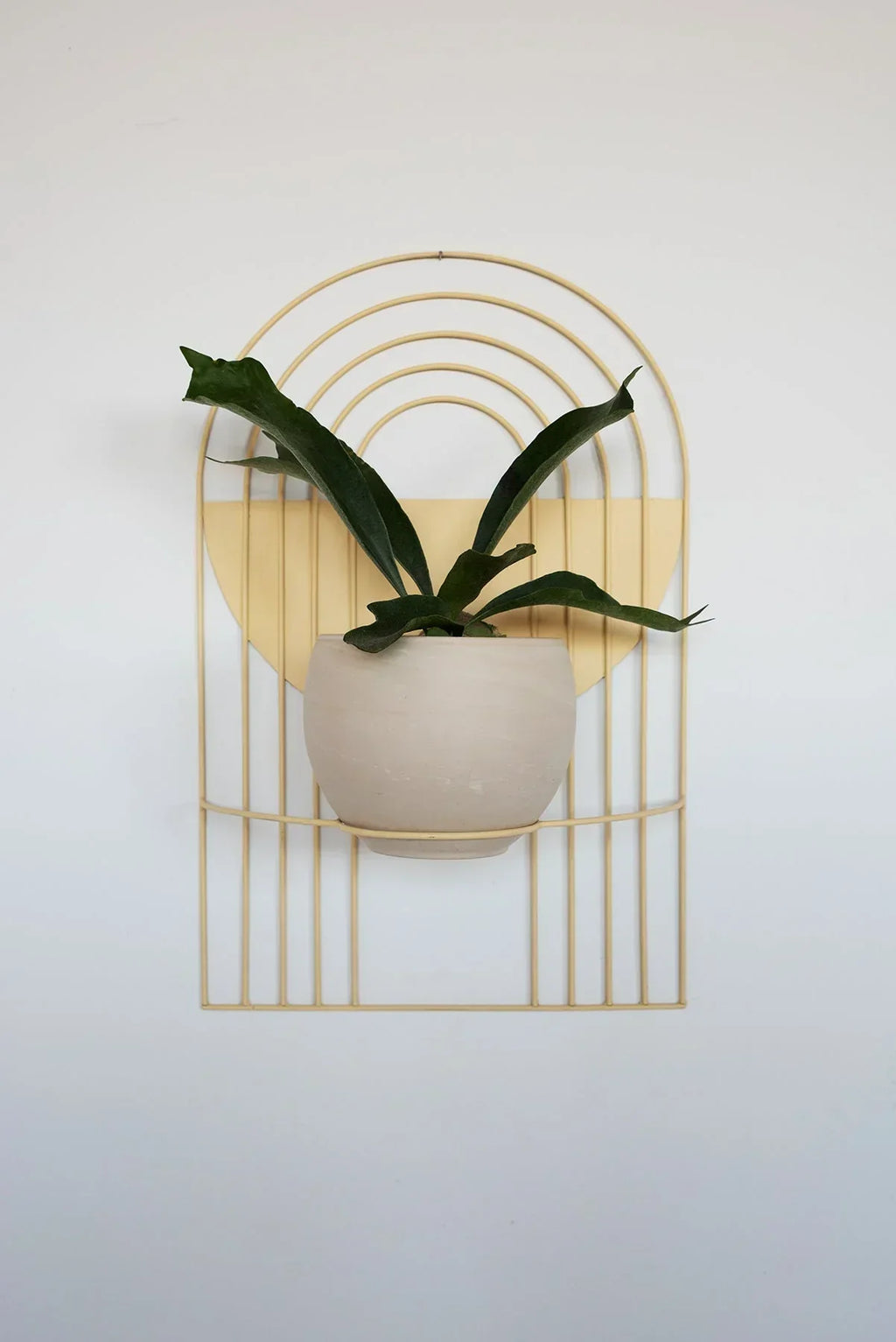 Ceramic Arches Wall Planter with Multiple Layers for Indoor Outdoor Decor, in-use display - House Of Avana