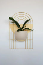 Ceramic Arches Wall Planter with Multiple Layers for Indoor Outdoor Decor, in-use display - House Of Avana
