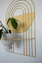Ceramic Arches Wall Planter with Multiple Layers for Indoor Outdoor Decor, detail shot - House Of Avana