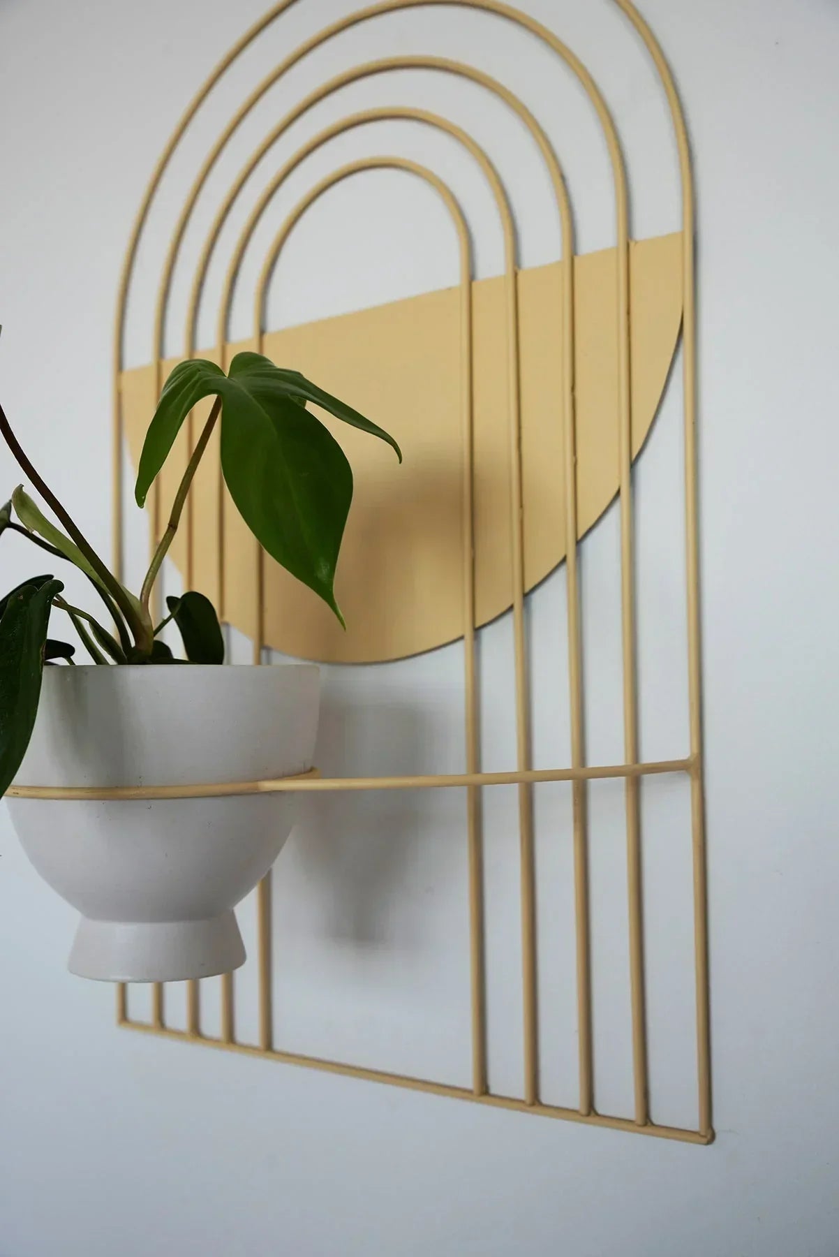 Ceramic Arches Wall Planter with Multiple Layers for Indoor Outdoor Decor, detail shot - House Of Avana