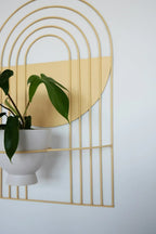 Ceramic Arches Wall Planter with Multiple Layers for Indoor Outdoor Decor, top view - House Of Avana