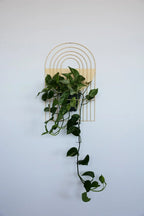 Ceramic Arches Wall Planter with Multiple Layers for Indoor Outdoor Decor, angled view - House Of Avana