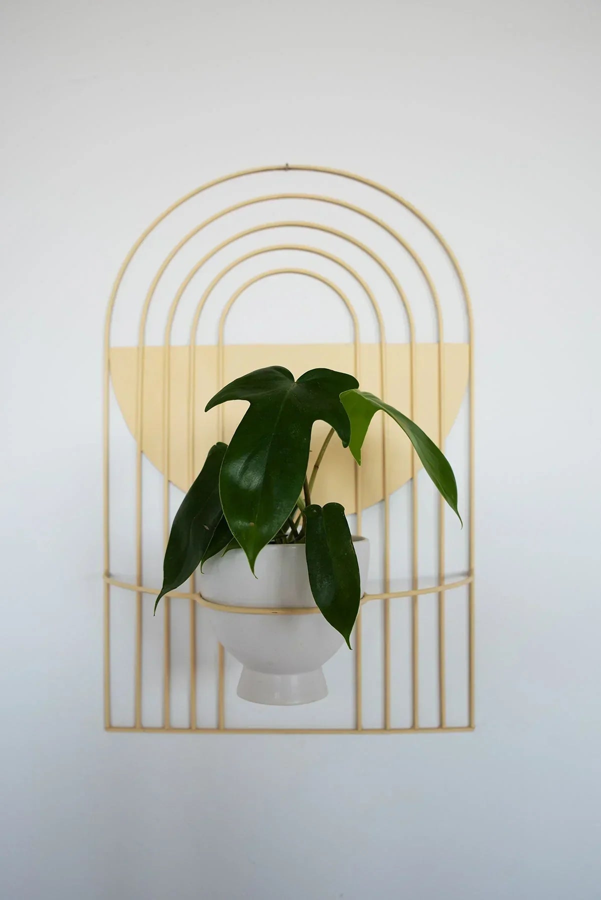 Ceramic Arches Wall Planter with Multiple Layers for Indoor Outdoor Decor, front view - House Of Avana