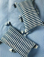 Antigua Pillow - Dark Teal Blue Archive New York