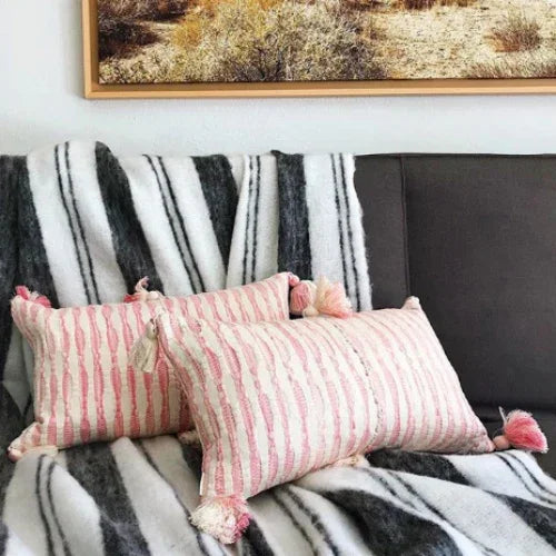 Antigua Pillow- Naturally Dyed Faded Pink Archive New York