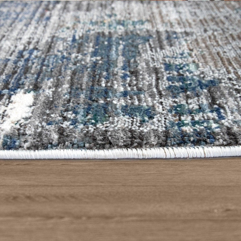 Area Rug for Living Rooms Abstract Design 3d Effect, Colorful, side view - House Of Avana