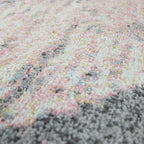 Area Rug Mero Modern Abstract Design - Pink White Grey, side view - House Of Avana