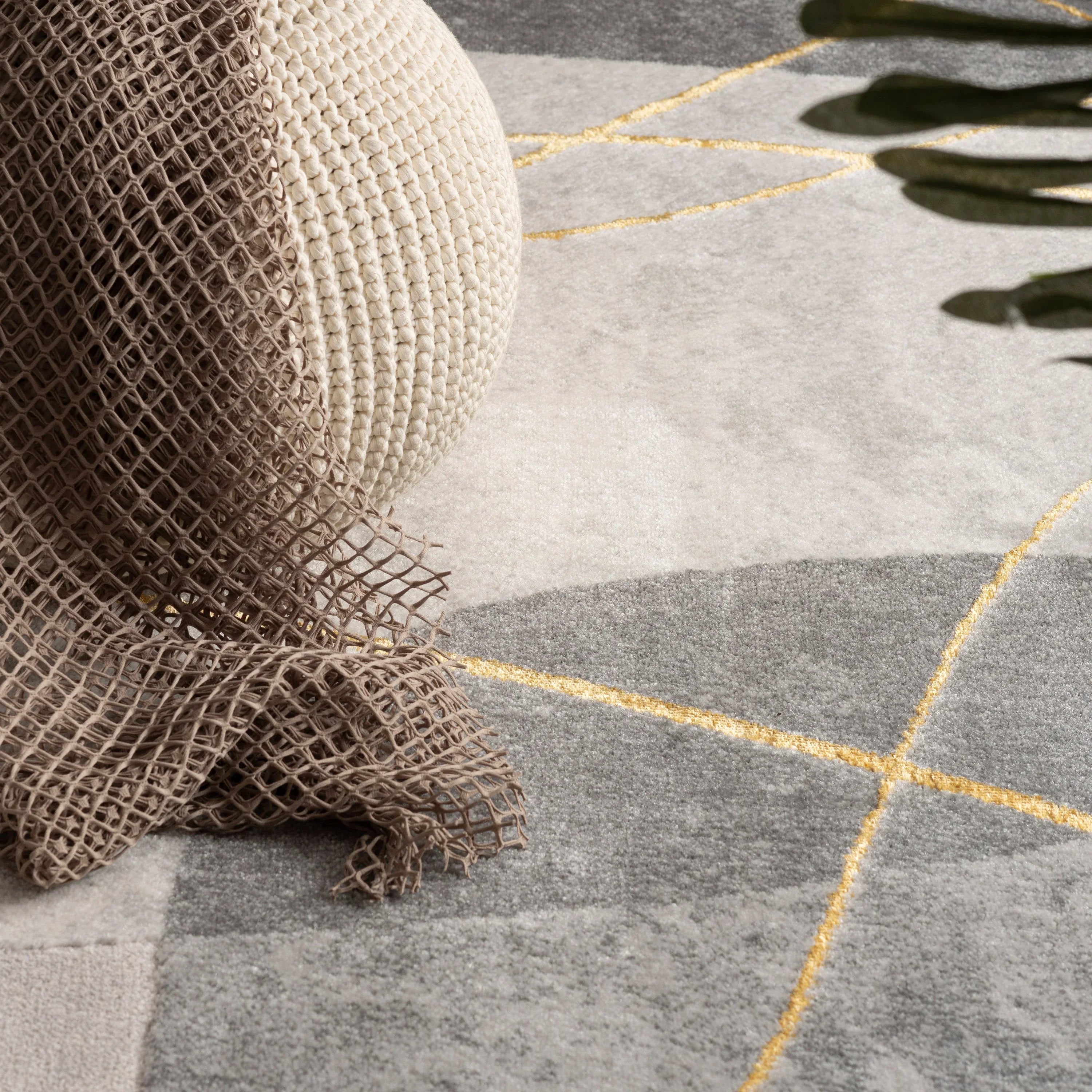 Area Rug Tuana Artistic Designer Pattern, top view - House Of Avana