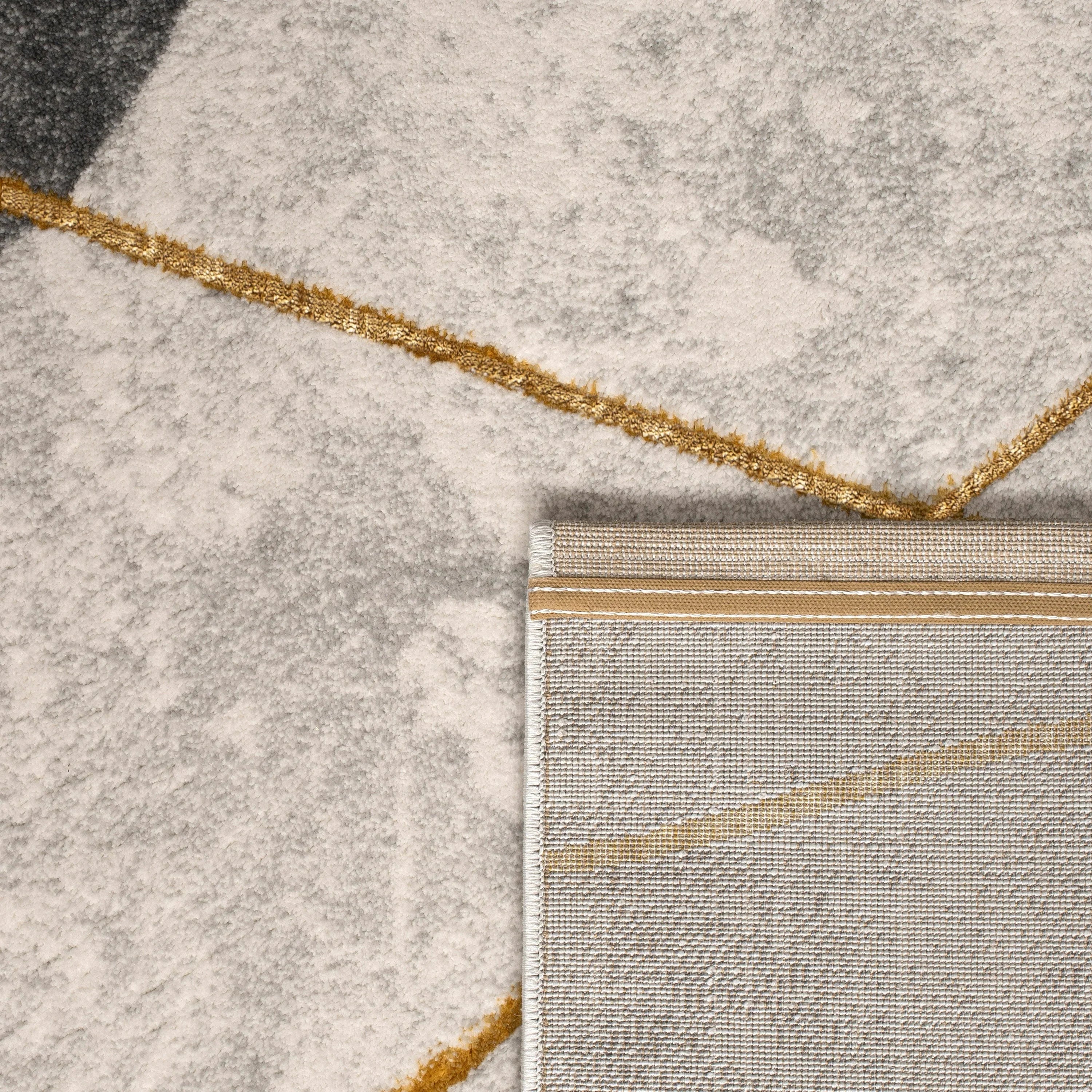 Area Rug Tuana Artistic Designer Pattern, angled view - House Of Avana