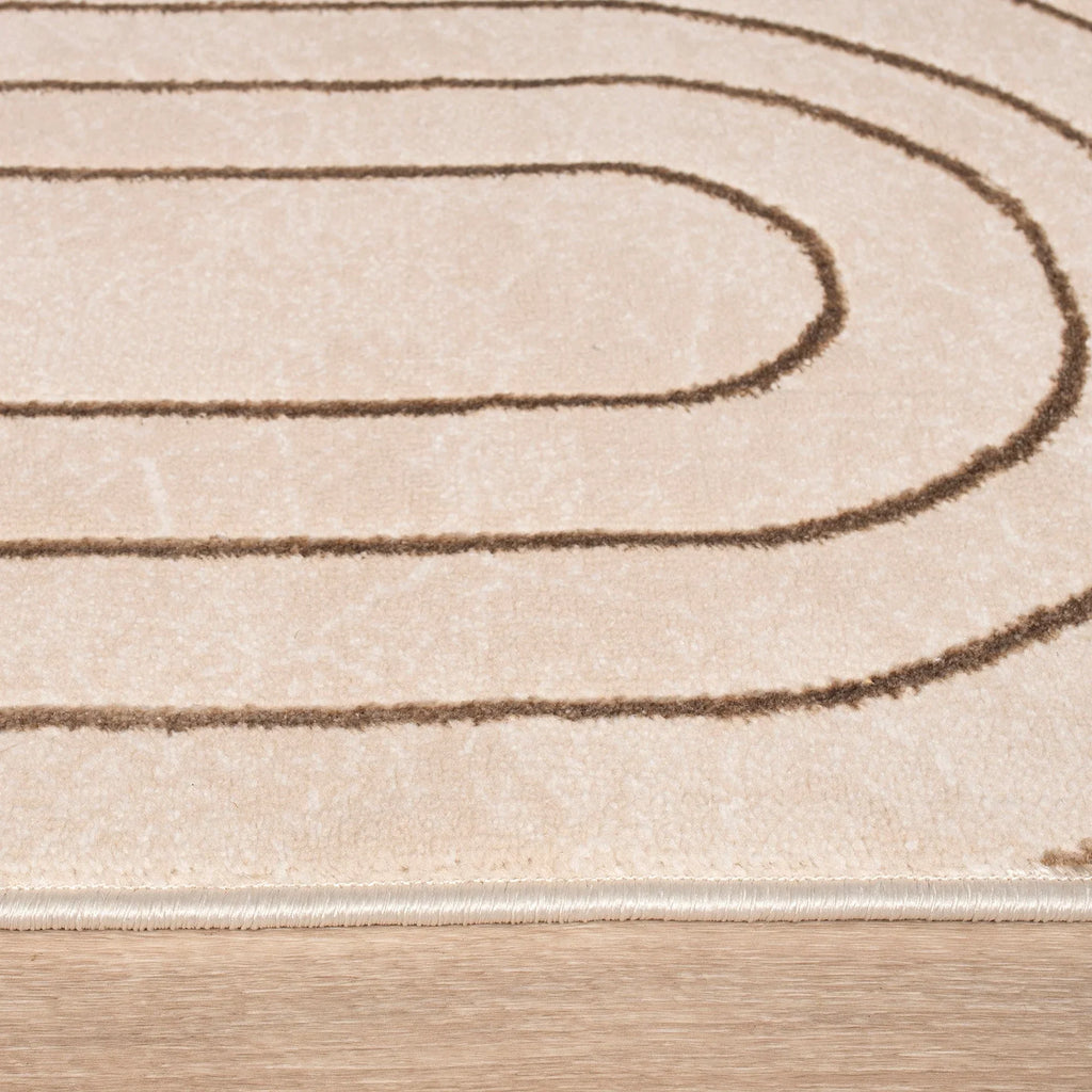 Area Rug Tuana Skandic Arch Pattern, side view - House Of Avana