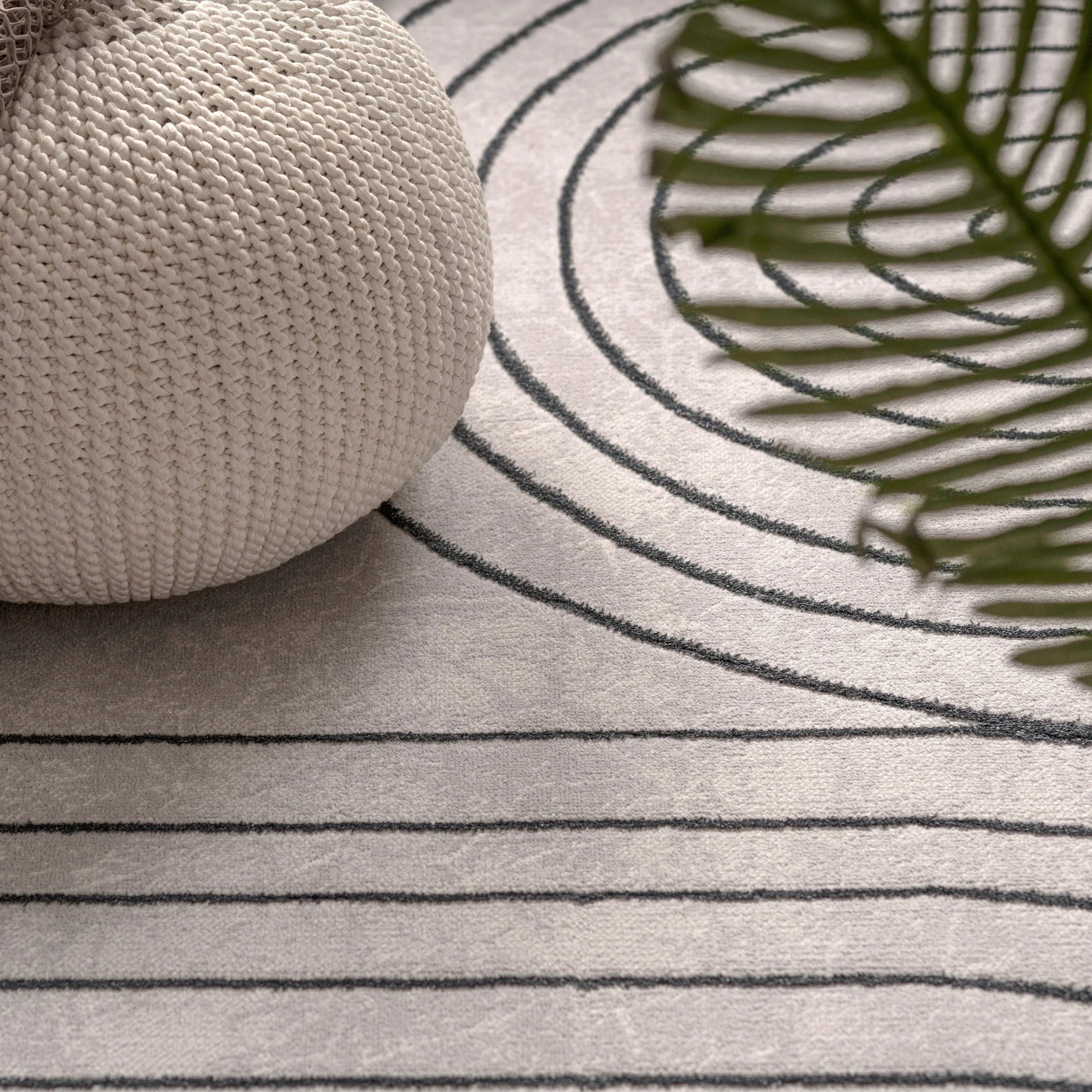 Area Rug Tuana Skandic Arch Pattern, top view - House Of Avana