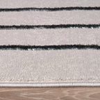 Area Rug Tuana Skandic Arch Pattern, angled view - House Of Avana