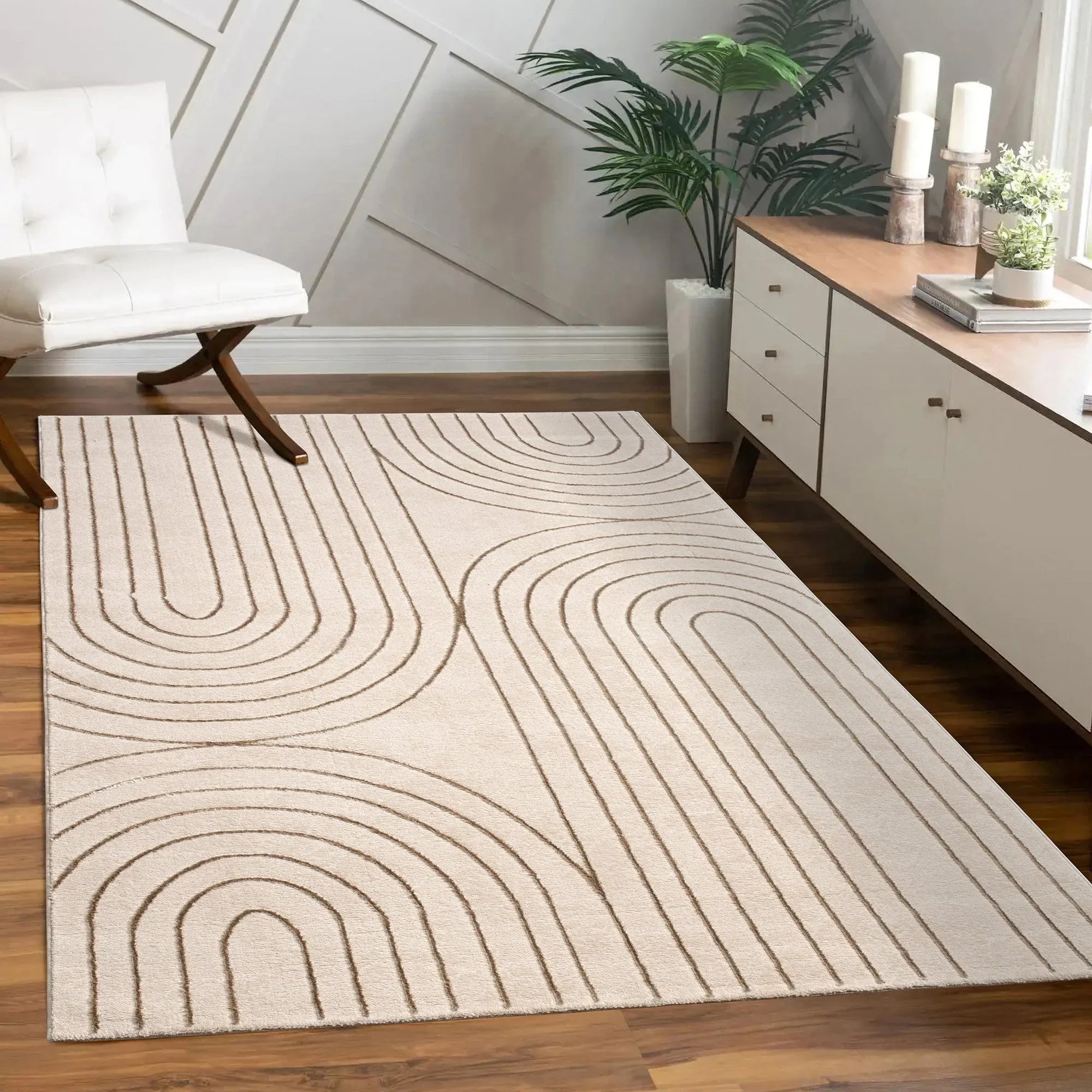 Area Rug Tuana Skandic Arch Pattern, front view - House Of Avana