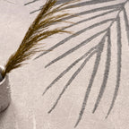 Area Rug Tuana with Elegant Palm Tree Design, close-up view - House Of Avana