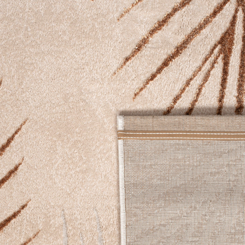 Area Rug Tuana with Elegant Palm Tree Design, detail shot - House Of Avana