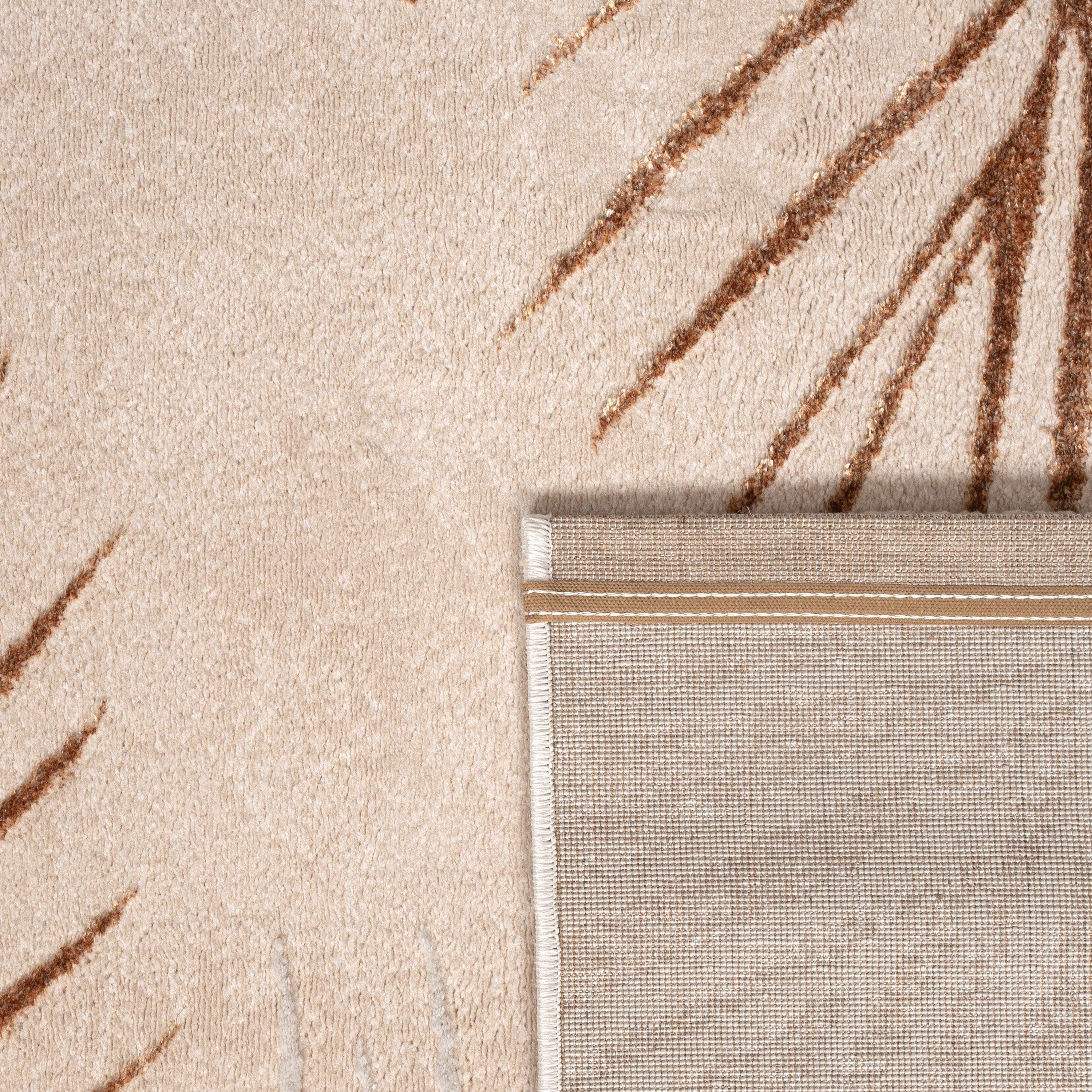 Area Rug Tuana with Elegant Palm Tree Design, detail shot - House Of Avana