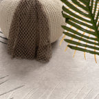 Area Rug Tuana with Elegant Palm Tree Design, top view - House Of Avana
