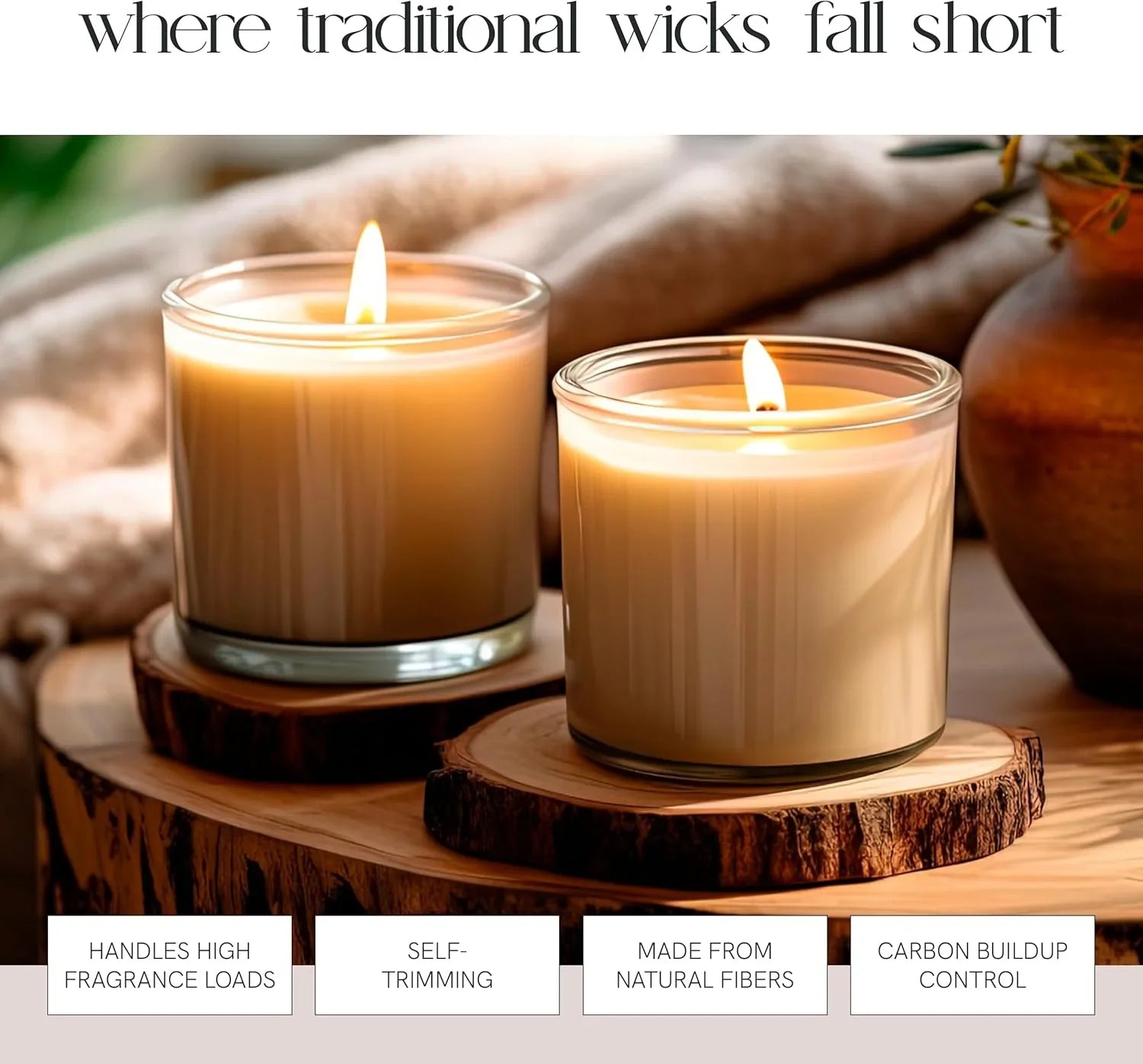 Aroma-lite Wicks, 6" Length, Pack of 100, lifestyle image - House Of Avana