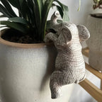 [Art Deco Elephant Planter] Art Deco Elephant Hanging Planter | Elegant Resin Garden & Balcony Decoration, Perfect Gift for Animal Lovers & Aesthetes, No Electricity Needed, Detailed Texture House Of Avana [[SKU:HOA-PLN-005]]