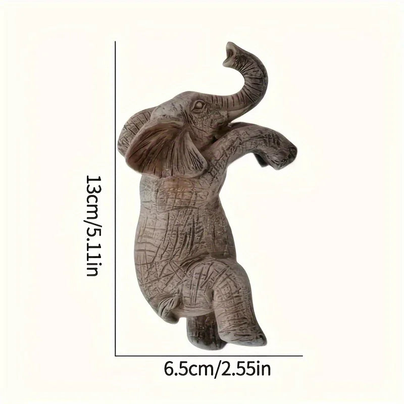 [Art Deco Elephant Planter] Art Deco Elephant Hanging Planter | Elegant Resin Garden & Balcony Decoration, Perfect Gift for Animal Lovers & Aesthetes, No Electricity Needed, Detailed Texture House Of Avana