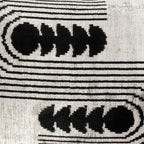 Art Deco Silk Velvet Ikat Throw Pillow Cover X 24, detail shot - House Of Avana