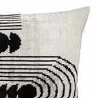 Art Deco Silk Velvet Ikat Throw Pillow Cover X 24, lifestyle image - House Of Avana